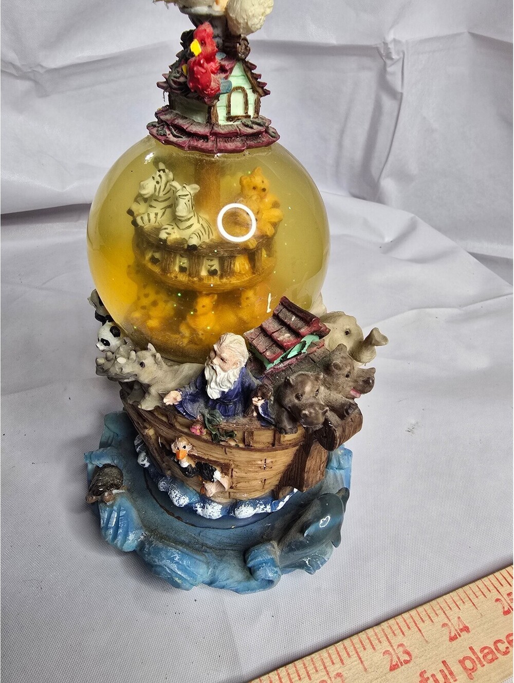 Vintage Noah's Ark Musical Water Globe